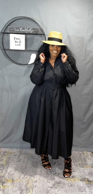 Black Button Down Dress – Classy Curvesss Black Button Down Dress – Classy Curvesss