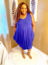 Load image into Gallery viewer, Blue Comfy Cozy Dress
